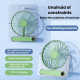 Mini Ventilateur De Bureau Ultra Fin Silencieux 1800 mAh Affichage Numérique Réglable 199 Vitesses Recharge USB-C - www.yonis...