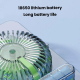 Mini Ventilateur De Bureau Ultra Fin Silencieux 1800 mAh Affichage Numérique Réglable 199 Vitesses Recharge USB-C - www.yonis...