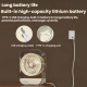 Ventilateur De Bureau Rechargeable USB Avec Éclairage Nocturne Silencieux 35 dB À 5 Vitesses Batterie 1200mAh - www.yonis-sho...