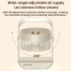 Ventilateur De Bureau Rechargeable USB Avec Éclairage Nocturne Silencieux 35 dB À 5 Vitesses Batterie 1200mAh - www.yonis-sho...