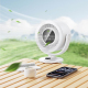 Ventilateur De Table À Pince Rechargeable Avec Oscillation Automatique Écran Numérique Batterie 3600 mAh 5 Vitesses - www.yon...