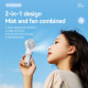 Ventilateur Brumisateur Portable Personnel Rechargeable USB Type C À Brumisation Nano 4 Vitesses Réservoir Détachable - www.y...