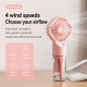 Ventilateur Brumisateur Portable Personnel Rechargeable USB Type C À Brumisation Nano 4 Vitesses Réservoir Détachable - www.y...