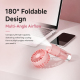 Ventilateur Brumisateur Portable Avec Brumisation Nano Pliable À 180° Rechargeable USB C Et Lanière Tour De Cou - www.yonis-s...