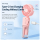 Ventilateur Brumisateur Portable Avec Brumisation Nano Pliable À 180° Rechargeable USB C Et Lanière Tour De Cou - www.yonis-s...