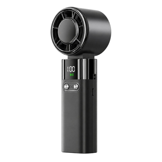 Ventilateur Portable Rechargeable Silencieux À Refroidissement Par Semiconducteur 100 Vitesses Batterie 3600 mAh - www.yonis-...