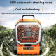 Ventilateur USB Portable Pour Camping Avec Oscillation 360° Télécommande Batterie 9000mAh Et Éclairage LED SOS - www.yonis-sh...