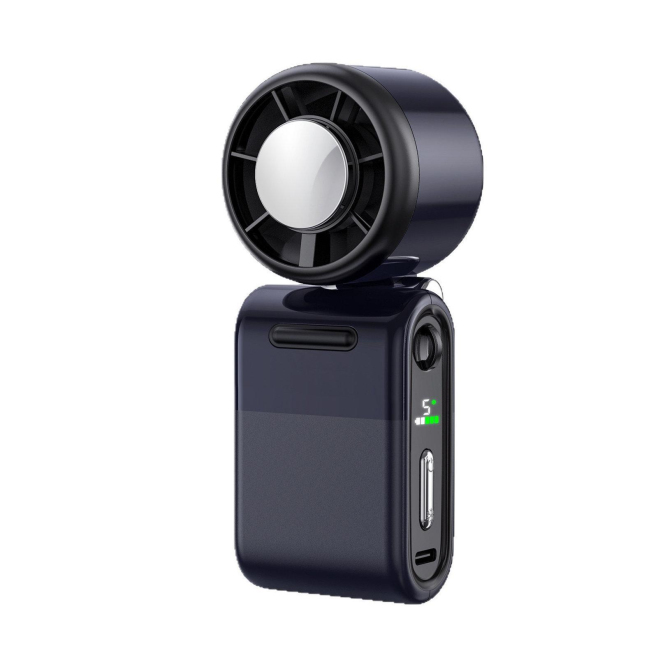 Ventilateur De Poche Portable Avec Refroidissement Instantané 5 Vitesses Écran Numérique Rechargeable USB-C 125 g - www.yonis...