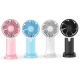 Mini Ventilateur Portable Silencieux USB Avec Batterie 1200 mAh 3 Vitesses Et Rotation À 720° Rose - www.yonis-shop.com