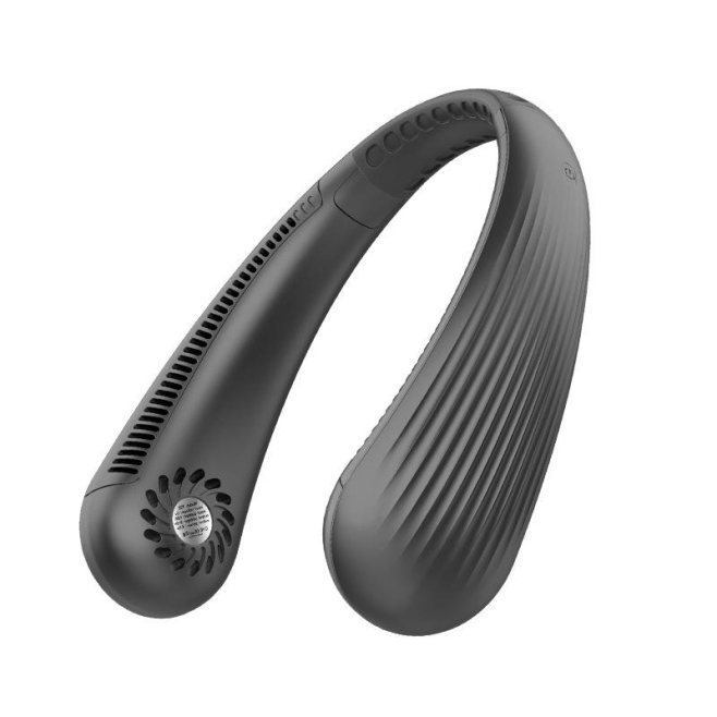 Ventilateur De Cou Sans Pales Silencieux 3 Vitesses Batterie 3000 mAh Autonomie 8 Heures Zone De Refroidissement Doublée - ww...