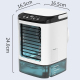 Mini Rafraîchisseur D’Air Avec Humidificateur Double Brumisation Ultrasonique Réservoir 900 Ml Ventilateur 9 Pales - www.yoni...