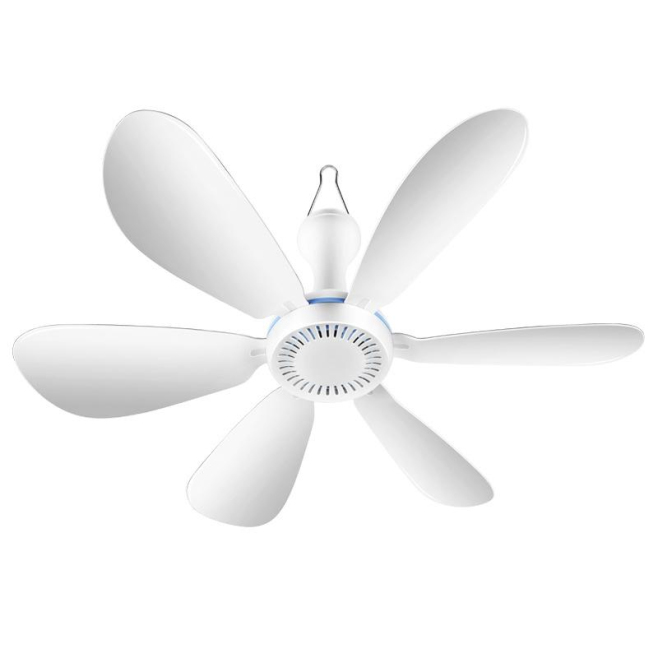 Mini Ventilateur USB 6 Pales Silencieux Pour Maison Chambre Avec Crochet De Suspension Moteur 7 W Économe En Énergie - www.yo...