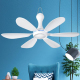 Mini Ventilateur USB 6 Pales Silencieux Pour Maison Chambre Avec Crochet De Suspension Moteur 7 W Économe En Énergie - www.yo...