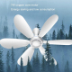 Mini Ventilateur USB 6 Pales Silencieux Pour Maison Chambre Avec Crochet De Suspension Moteur 7 W Économe En Énergie - www.yo...