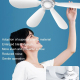 Mini Ventilateur USB 6 Pales Silencieux Pour Maison Chambre Avec Crochet De Suspension Moteur 7 W Économe En Énergie - www.yo...
