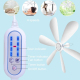 Mini Ventilateur USB Silencieux À 6 Pales Avec Télécommande Et Crochet De Suspension - www.yonis-shop.com