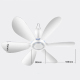 Mini Ventilateur USB Silencieux À 6 Pales Avec Télécommande Et Crochet De Suspension - www.yonis-shop.com