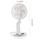 Ventilateur De Bureau Et Mural Pliable Avec Lumière LED Télécommande 3 Vitesses Rotation 180° Batterie 4000 mAh - www.yonis-s...