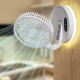 Ventilateur De Bureau Et Mural Pliable Avec Lumière LED Télécommande 3 Vitesses Rotation 180° Batterie 4000 mAh - www.yonis-s...