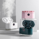Ventilateur De Bureau Avec Humidificateur Double Hélice Veilleuse Affichage Numérique Et Réservoir 400 Ml - www.yonis-shop.com