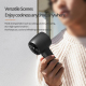 # Mini Ventilateur Portable À Turbine 100 Niveaux Écran LCD Batterie 3000 mAh USB-C Blanc - www.yonis-shop.com