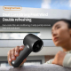 # Mini Ventilateur Portable À Turbine 100 Niveaux Écran LCD Batterie 3000 mAh USB-C Blanc - www.yonis-shop.com