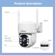 Caméra De Surveillance Extérieure Sans Fil Solaire 2K 4MP IP65 À Faible Consommation Avec Vision Nocturne - www.yonis-shop.com