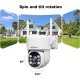 Caméra De Surveillance Extérieure Sans Fil Solaire 2K 4MP IP65 À Faible Consommation Avec Vision Nocturne - www.yonis-shop.com