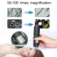 Microscope WiFi USB Digital Grossissement 50-1000x LED 8 Lumières Résolution 640x480P Portable 360 Degrés - www.yonis-shop.com