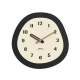Horloge Murale Ovale Minimaliste En Bois De Noyer Silencieuse Avec Pendule Décorative Format Moyen - www.yonis-shop.com