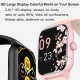 Montre Connectée Écran 2.01 Pouces Bluetooth Appel Surveillance Santé Bracelet Acier - www.yonis-shop.com