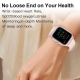 Montre Connectée Écran 2.01 Pouces Bluetooth Appel Surveillance Santé Bracelet Acier - www.yonis-shop.com