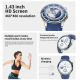 Montre Connectée Sport Avec Appels Bluetooth Écran AMOLED 1 43 Pouce IP68 Autonomie 7 Jours NFC Android IOS - www.yonis-shop.com