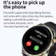 Montre Connectée 1.28 Pouces Dual Mode Sport Bluetooth Appel Surveillance Santé Cardio Sommeil Oxygène Sang Pression Artériel...