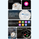 Montre Connectée 1.28 Pouces Dual Mode Sport Bluetooth Appel Surveillance Santé Cardio Sommeil Oxygène Sang Pression Artériel...