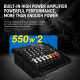 Table De Mixage Amplifiée Bluetooth 6 Canaux 2 x 250 W Avec Effets Numériques 16 Préréglages Et Lecteur MP3 - www.yonis-shop.com