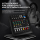 Table De Mixage Amplifiée Bluetooth 6 Canaux 2 x 250 W Avec Effets Numériques 16 Préréglages Et Lecteur MP3 - www.yonis-shop.com