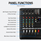 Table De Mixage Amplifiée Bluetooth 6 Canaux 2 x 250 W Avec Effets Numériques 16 Préréglages Et Lecteur MP3 - www.yonis-shop.com