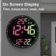 Horloge Murale LED Connectée Avec Lumière RGB Et Contrôle App Wifi Pour Une Ambiance Personnalisée - www.yonis-shop.com