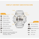 Montre Connectée Écran LCD Bracelet Sport IP67 50 M Professionnel Cadran Or - www.yonis-shop.com
