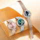Montre Connectée Écran AMOLED 1.19 Pouces Bracelet Acier Inoxydable Suivi Santé Appels Bluetooth Argentée - www.yonis-shop.com