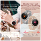 Montre Connectée Écran AMOLED 1.19 Pouces Bracelet Acier Inoxydable Suivi Santé Appels Bluetooth Argentée - www.yonis-shop.com