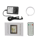 Cadre Photo Numérique 17 Pouces Lecteur Multimédia 1080P LED Vidéo USB SD MS MMC Blanc - www.yonis-shop.com