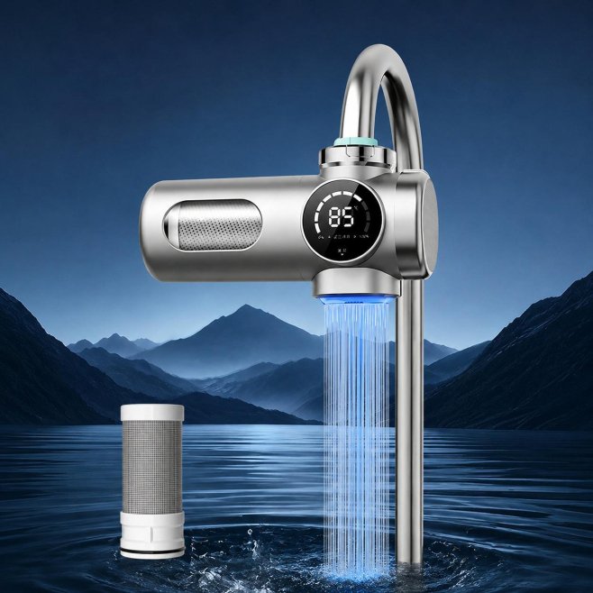 Robinet Purificateur D’Eau Pour Eau Potable Filtration 10 Étapes UV À Plus De 99% Affichage Numérique Sans Recharge - www.yon...
