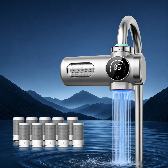 Robinet Purificateur D’Eau Avec Cartouche Filtrante À 10 Étapes Stérilisation UV À Plus De 99 % Sans Recharge - www.yonis-sho...