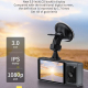 Dashcam 3 Caméras 1080P Vision Nocturne Écran IPS 3 Pouces WiFi Installation Facile - www.yonis-shop.com
