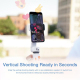 Stabilisateur Gimbal Pour Smartphone Avec Perche Selfie Télescopique 20 Pouces Suivi Automatique Du Sujet Autonomie 5H30 - ww...