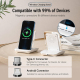 Support De Charge Sans Fil Pour Smartphone De Bureau Avec Amplificateur Sonore Passif Et Adaptateurs Magnétiques - www.yonis-...