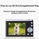 Appareil Photo Numérique 5K 30FPS Écran HD 2.8 Pouces Zoom Optique 5X Anti-Tremblement Double Caméra 56MP Noir EU Plug - www....