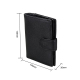 Portefeuille Homme Porte-Carte Protection Magnétique RFID Véritable Cuir Anti-Magnet Paquet Passeport Noir - www.yonis-shop.com